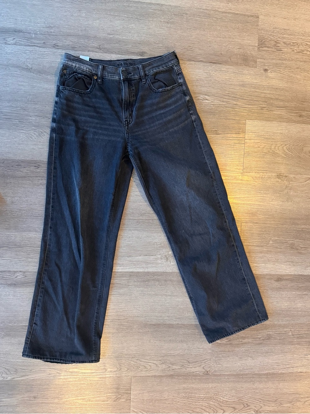 American Eagle Straight Leg Jeans in Black Size 8